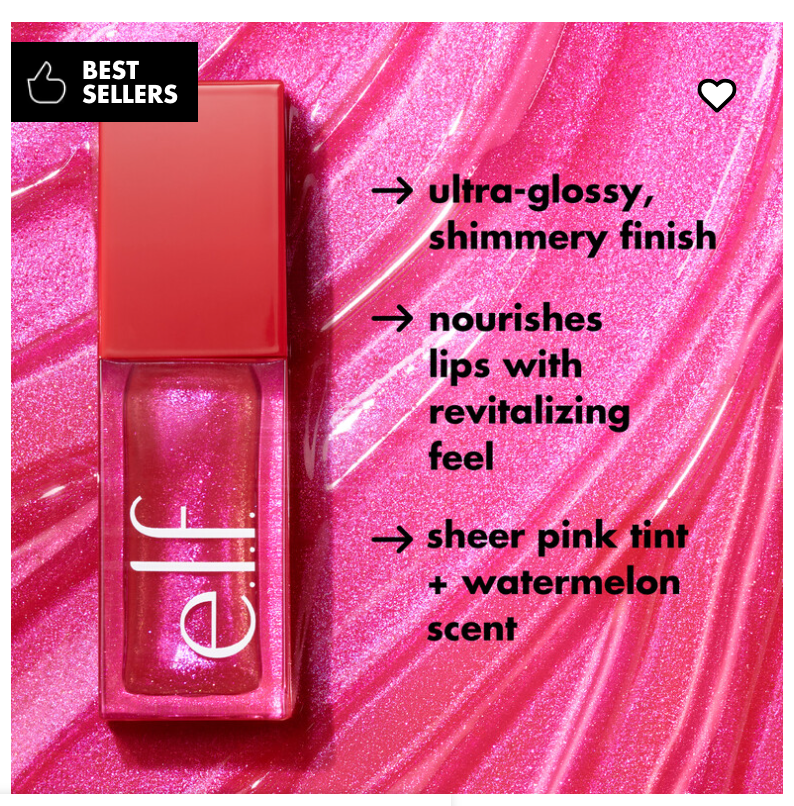 ELF JELLY POP GLOW REVIVER LIP OIL - LIMITED EDITION
