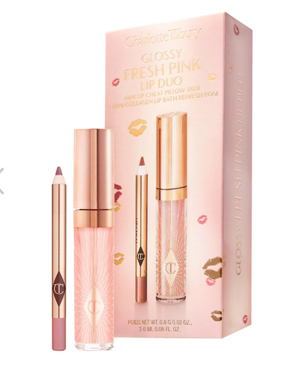 PRE ORDER - CHARLOTTE TILBURY Mini Glossy Pink Lip Gloss + Lip Liner Set