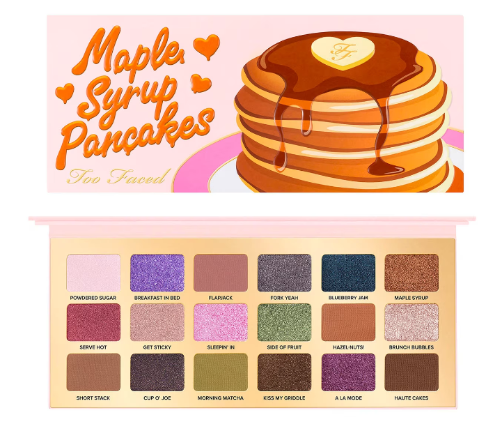 MAPLE SYRUP PANCAKES PALETA TOO FACED